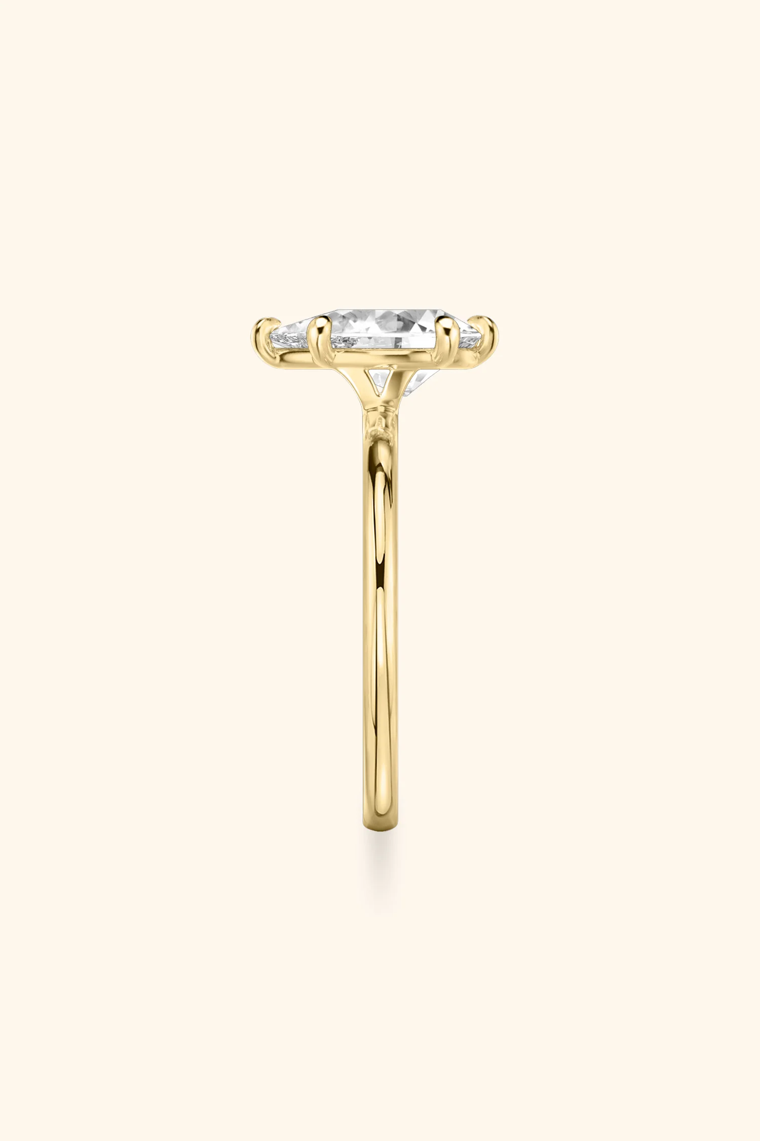 6 Prong Classic Grace Pear Solitaire Ring - Image 15