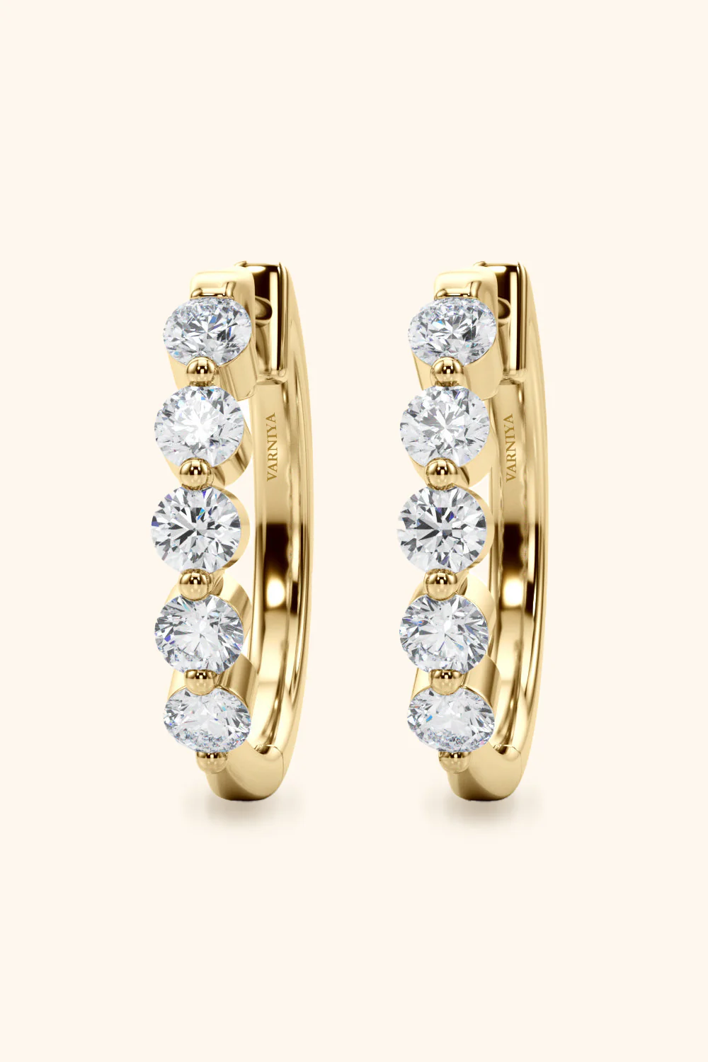 Five Diamond Hoola Earring - Image 11