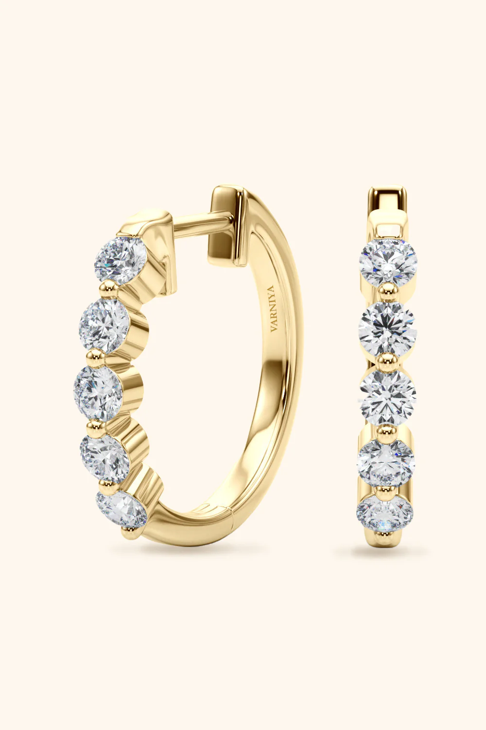 Five Diamond Hoola Earring - Image 12