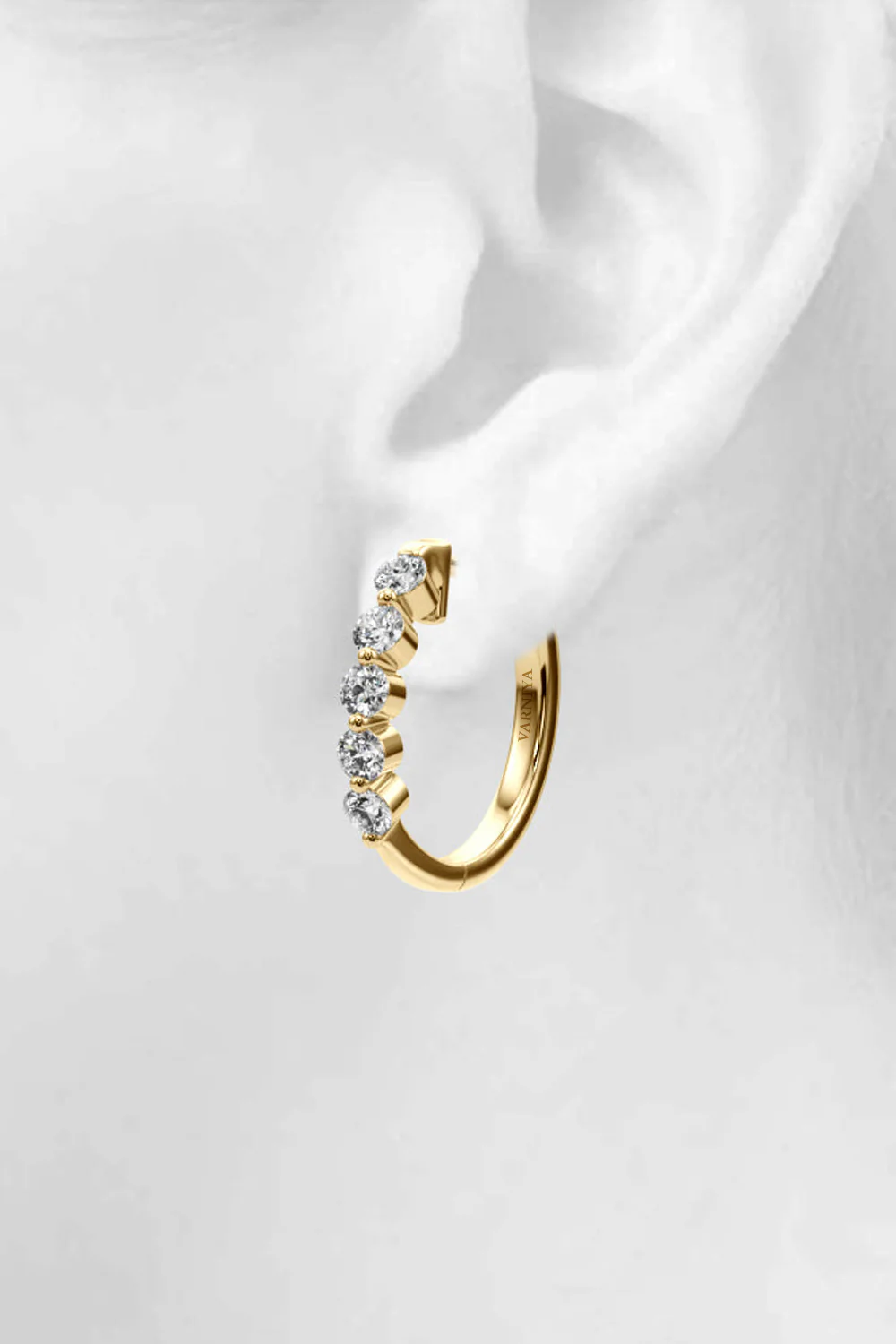 Five Diamond Hoola Earring - Image 15