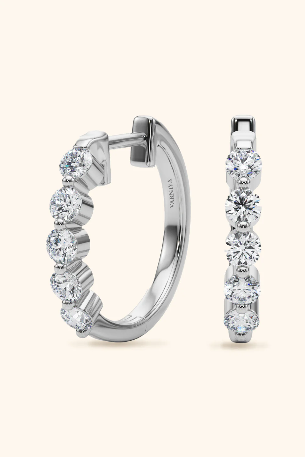 Five Diamond Hoola Earring - Image 7