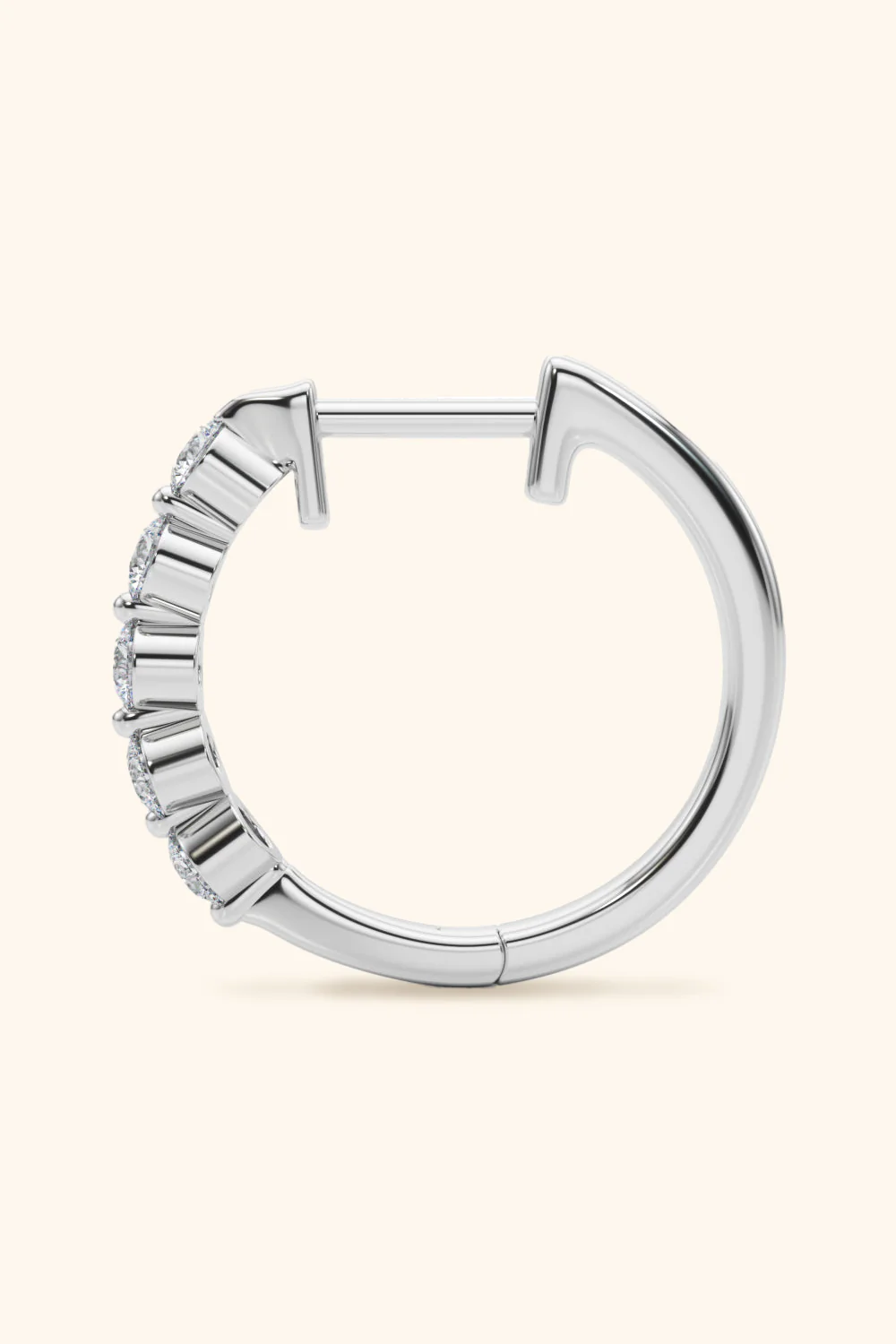 Five Diamond Hoola Earring - Image 8