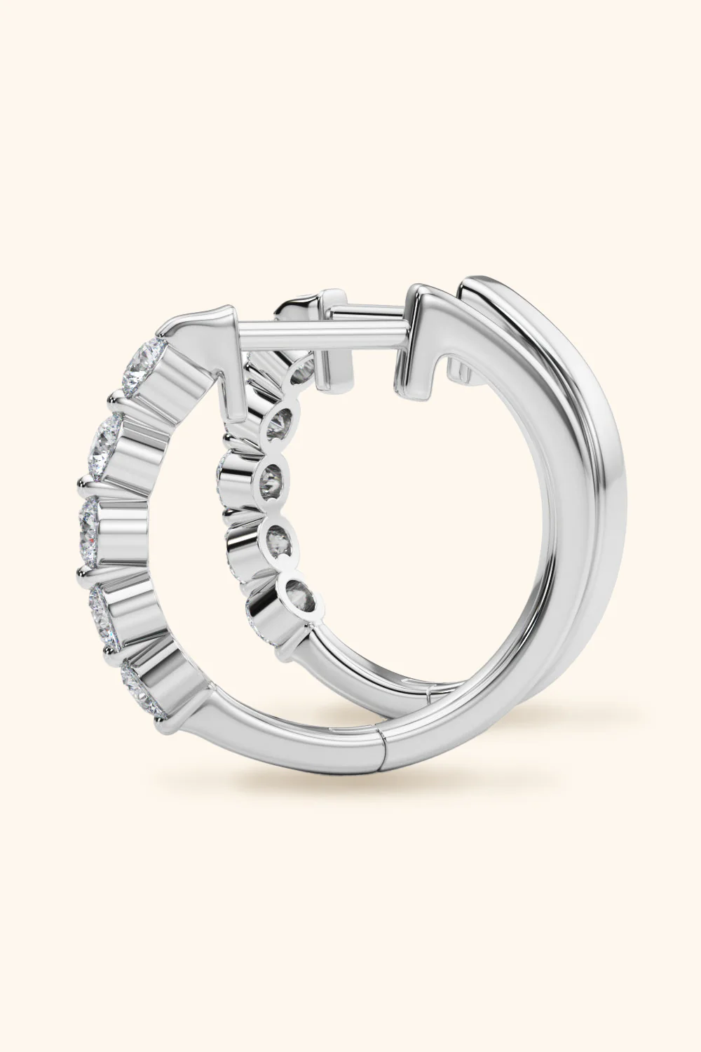 Five Diamond Hoola Earring - Image 9