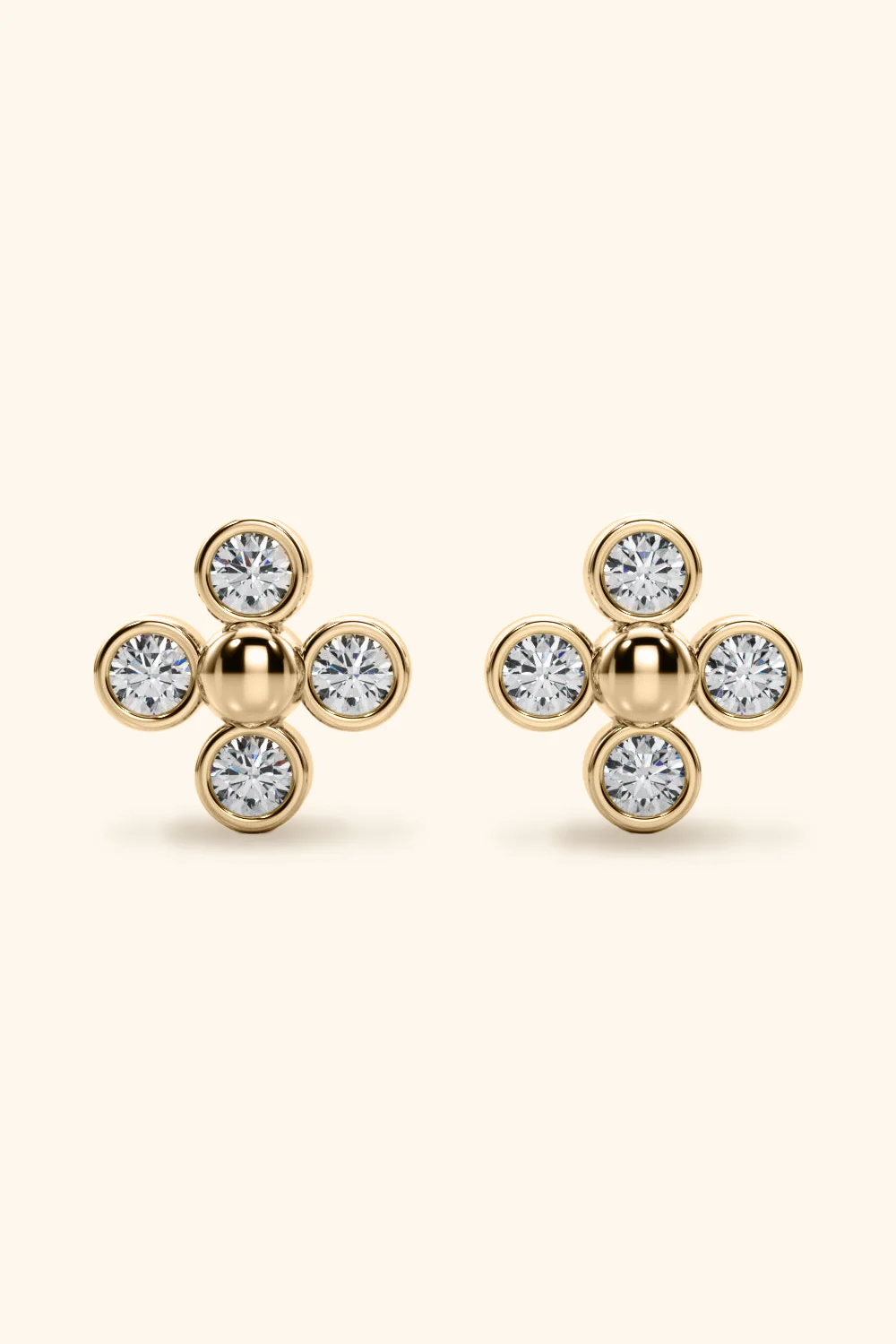 Four Diamond Earring - Image 5