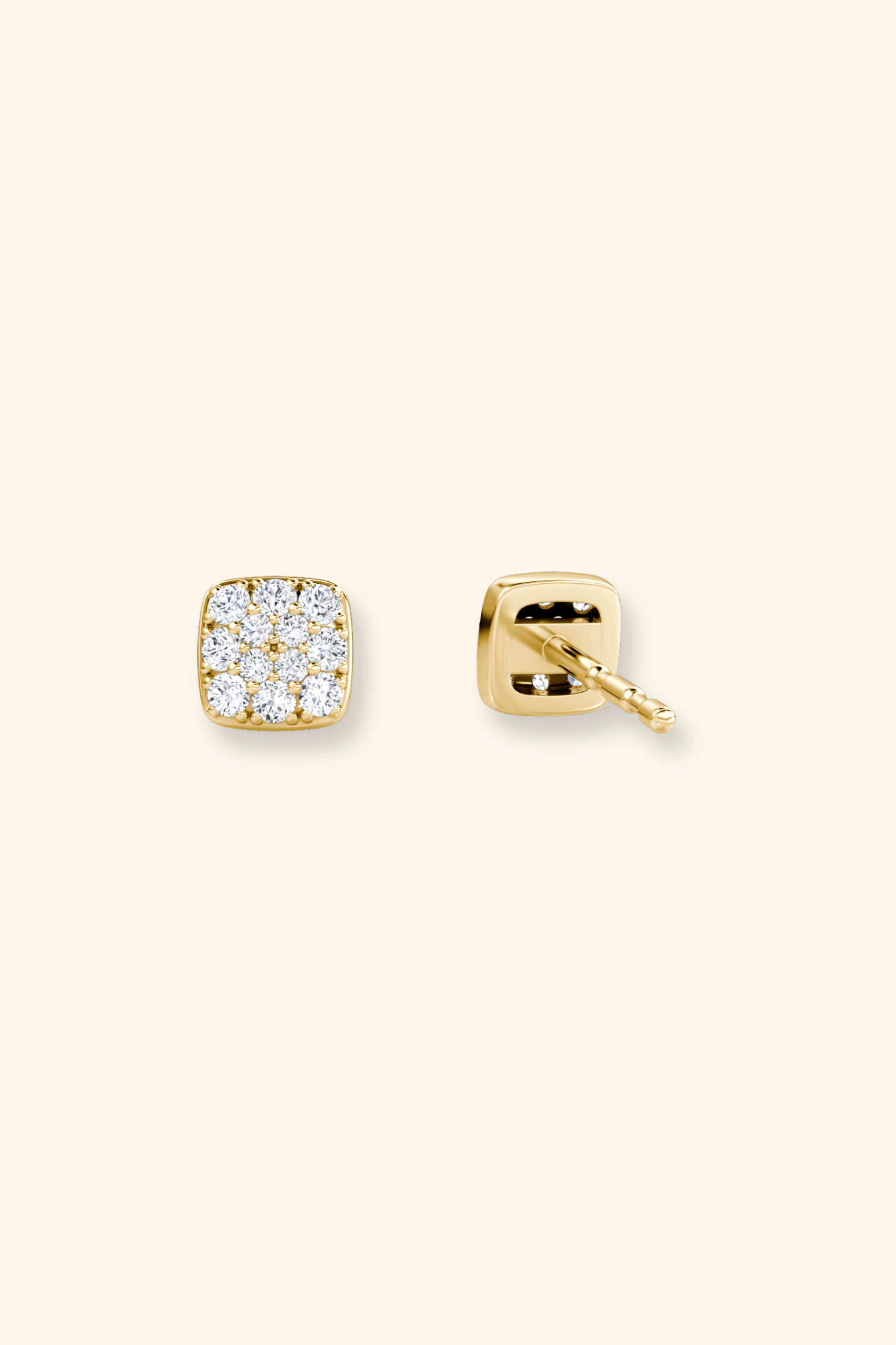 Gabriel  Petite Cluster Cushion Studs - Image 3
