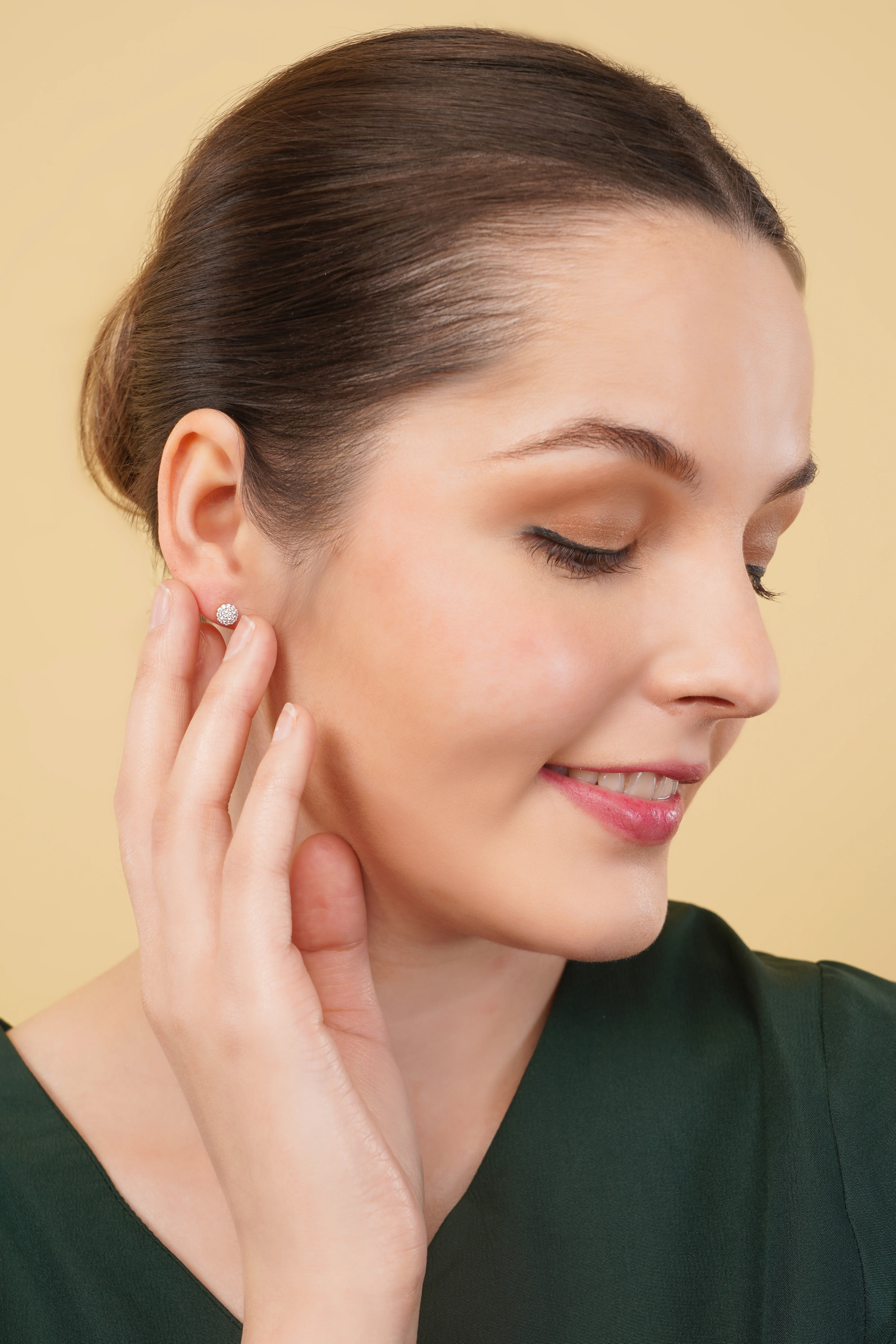 Gabriel Petite Cluster Round Studs - Image 6