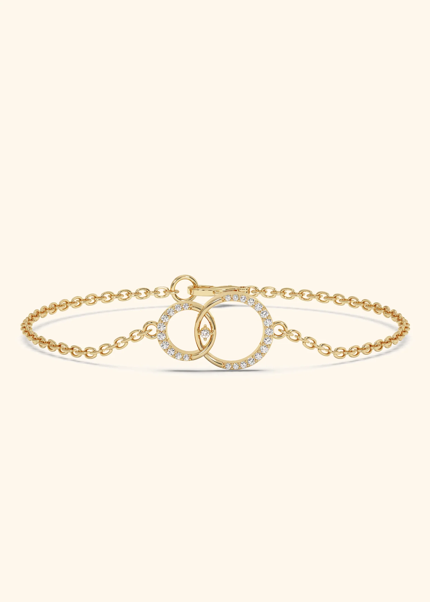 Interlinked Circles Pavé Forever Bracelet - Image 4