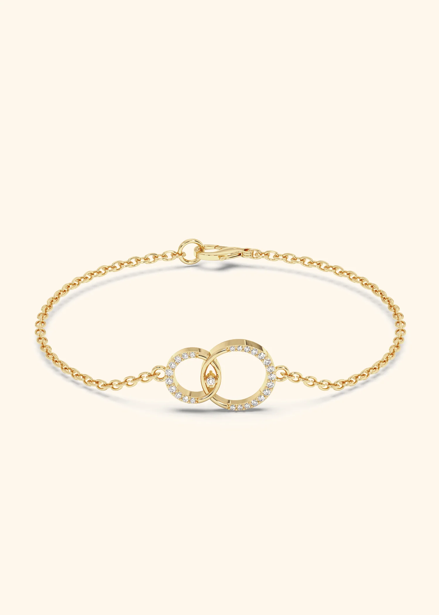 Interlinked Circles Pavé Forever Bracelet - Image 5
