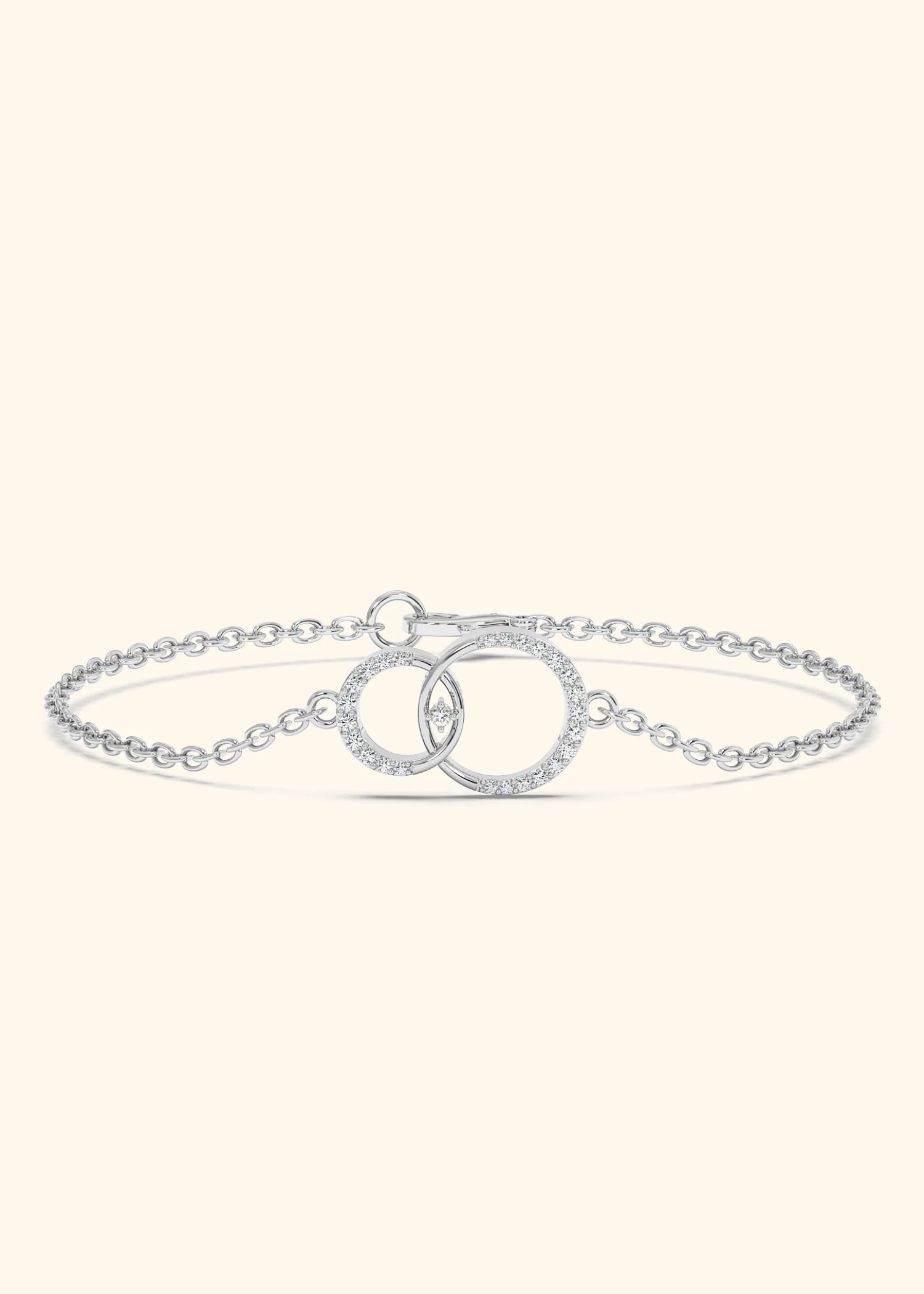 Interlinked Circles Pavé Forever Bracelet - Image 6