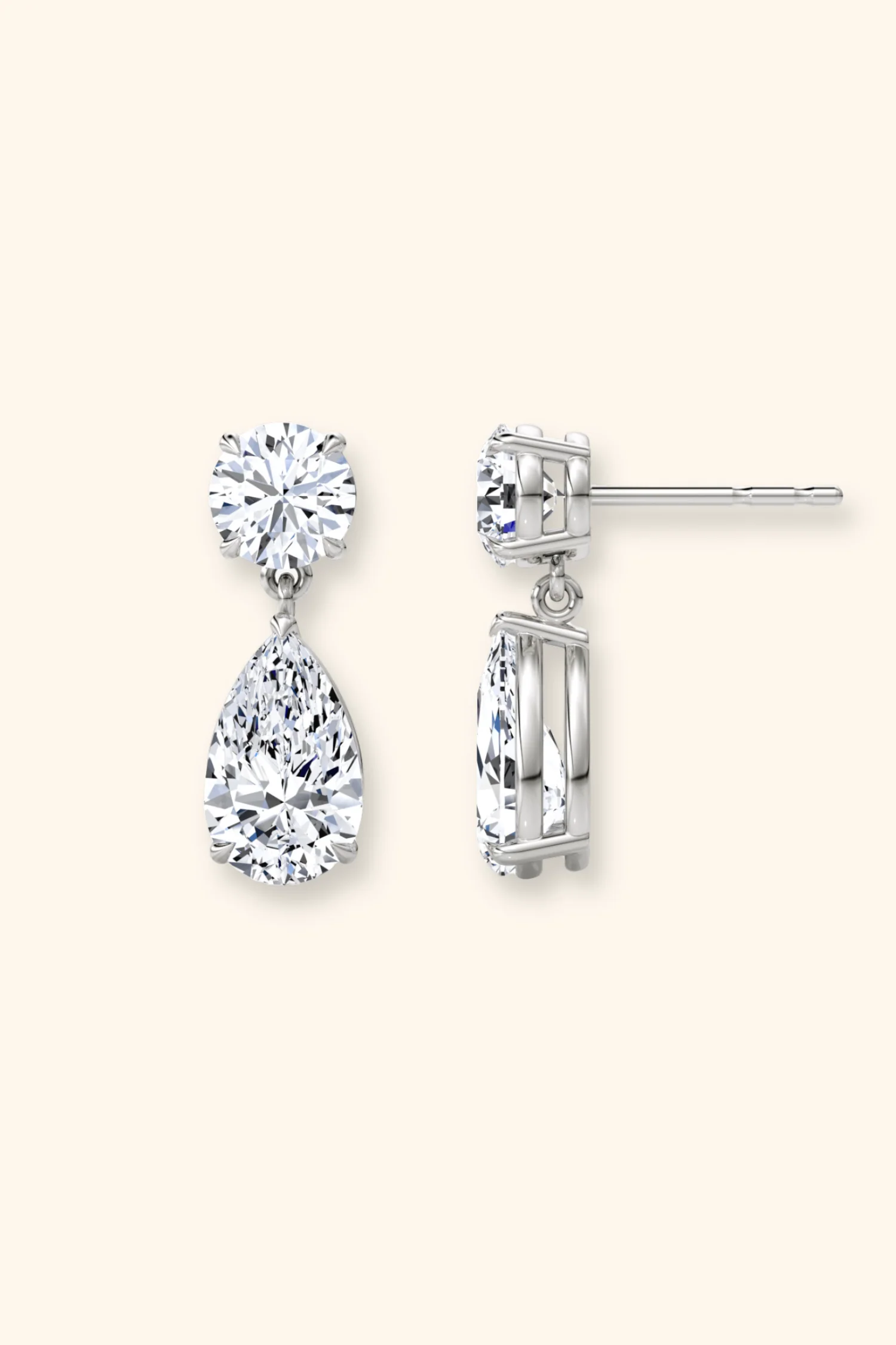 Millenia Pear Drop Earrings - Image 3