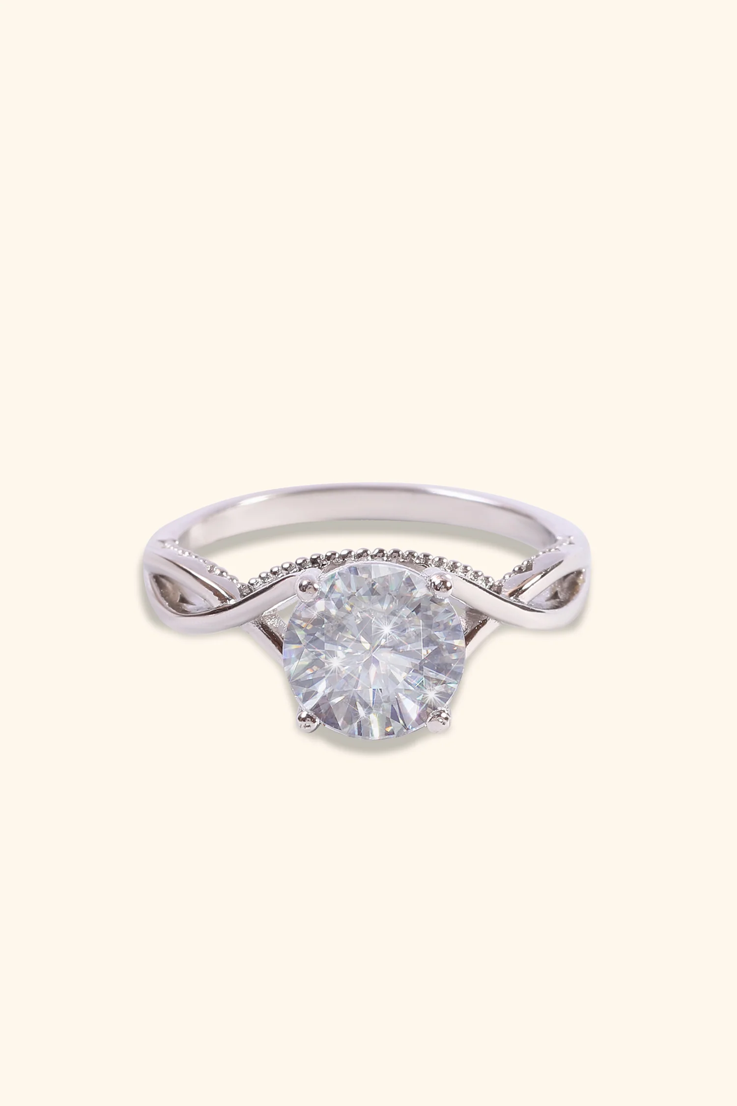 Sirena Ring with Round Brilliant Solitaire - Image 5