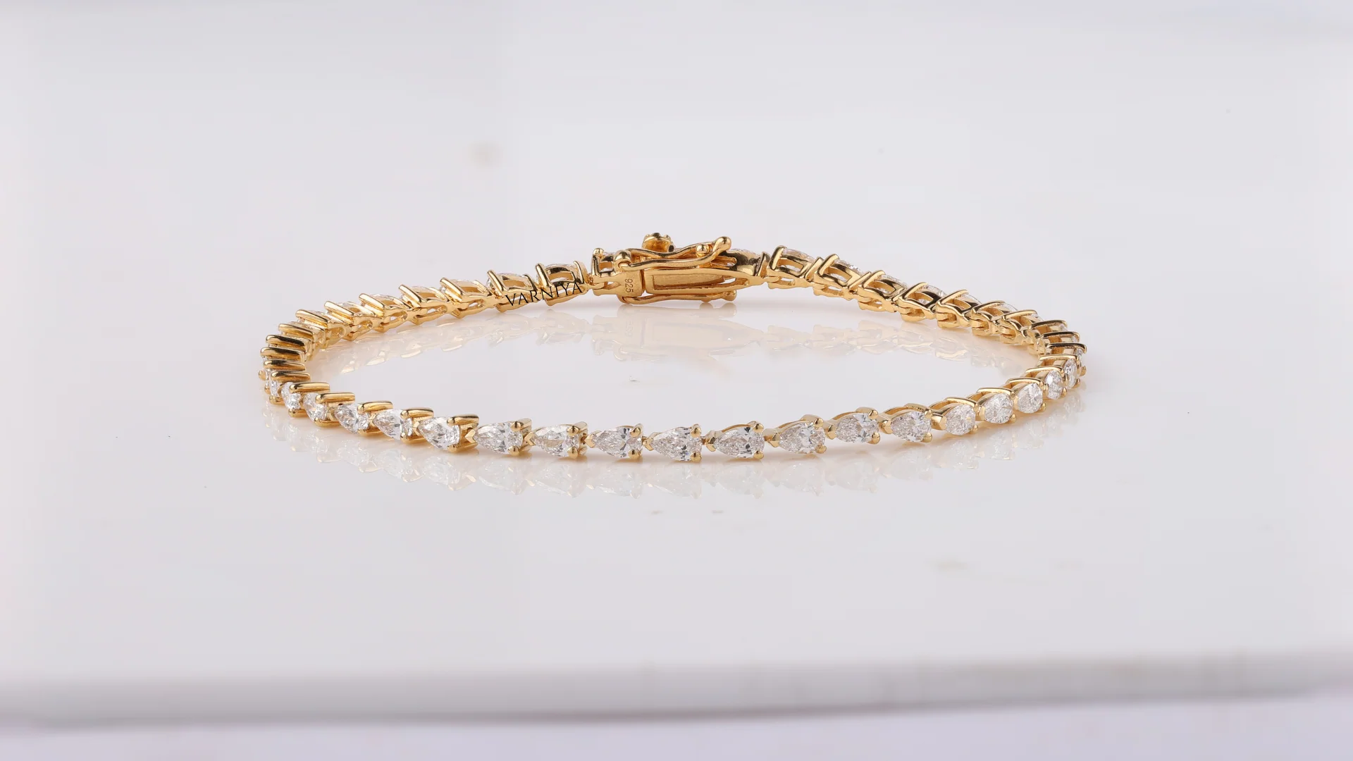 The Pear Line Tennis Bracelet - Image 4